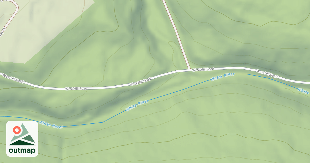Map of GRANVILLE SPUR