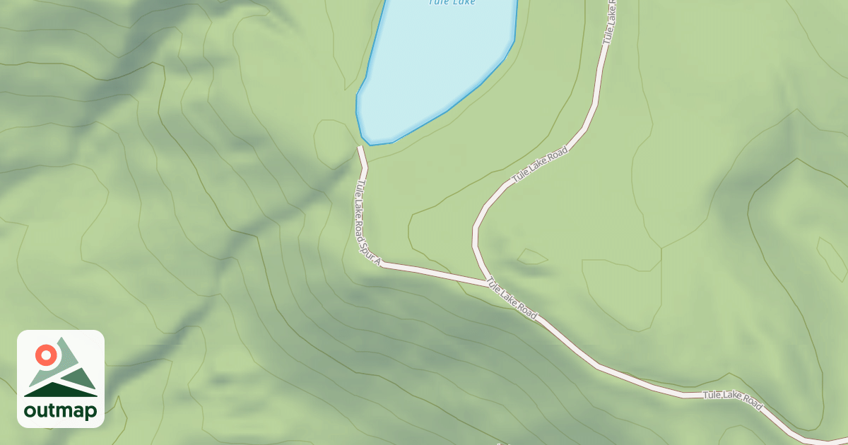 Map of TULE LAKE SPUR A