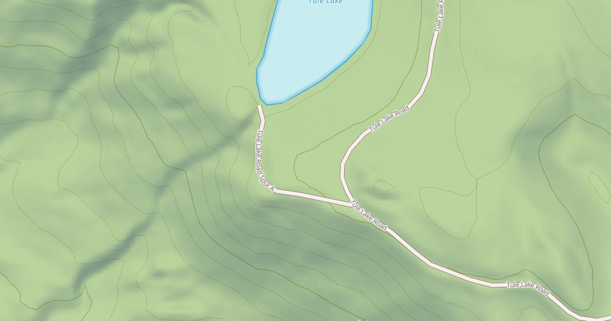 Map preview of TULE LAKE SPUR A