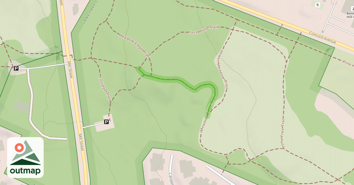 Map of Meadow Edge Trail