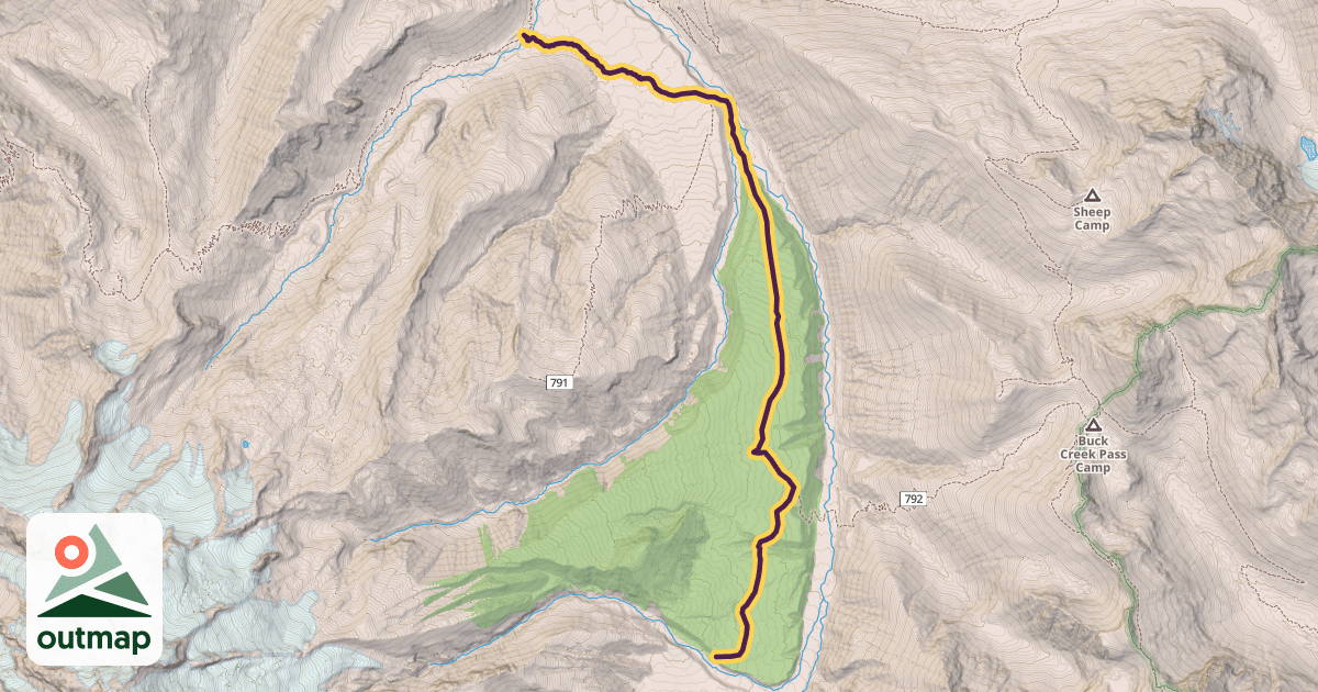 Map of Upper Suiattle River Trail #798