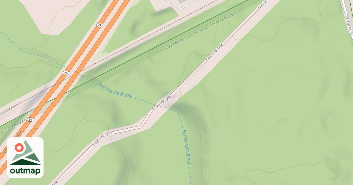 Map of Gas Line Trail