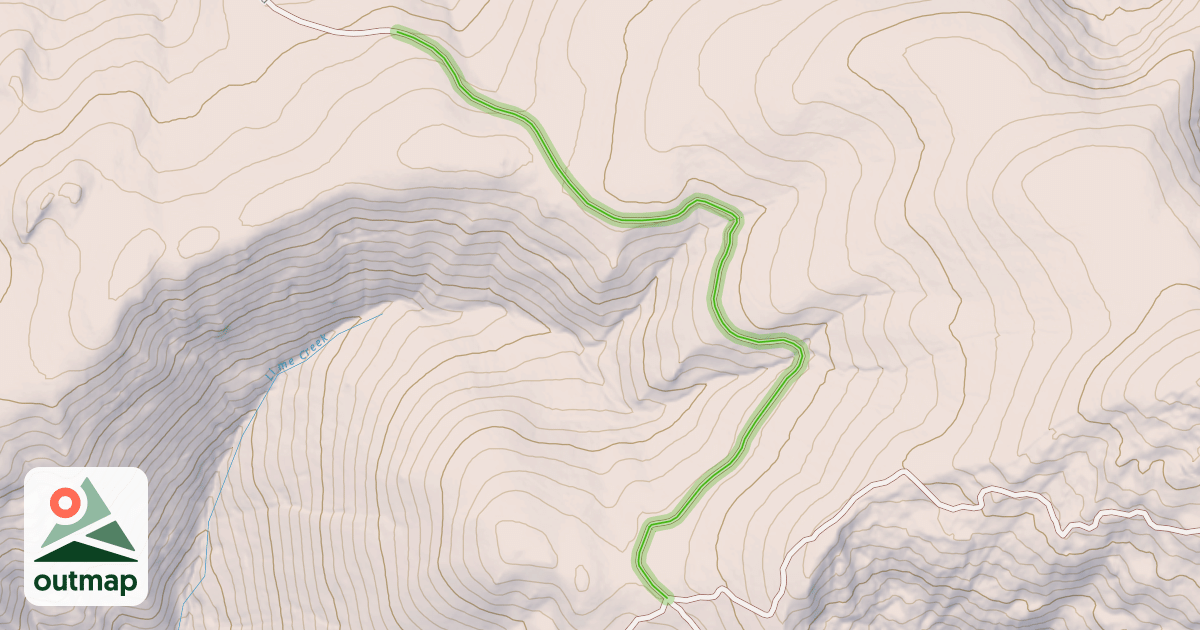 Map of Mica Mine Road