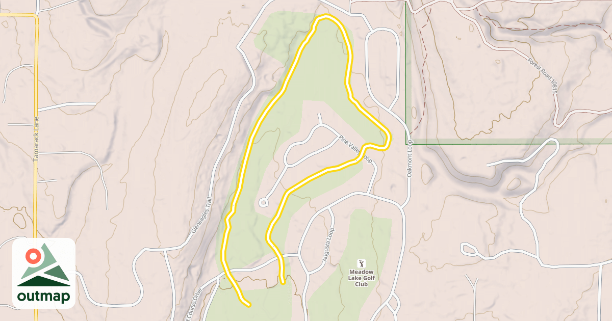 Map of Garnier Creek Loop