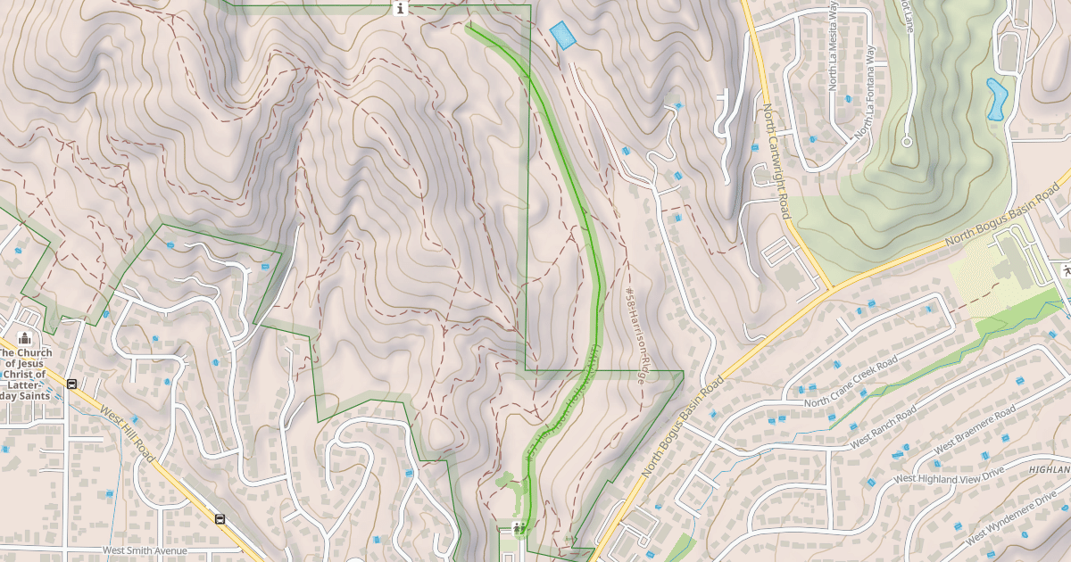 Map preview of Harrison Hollow Trail