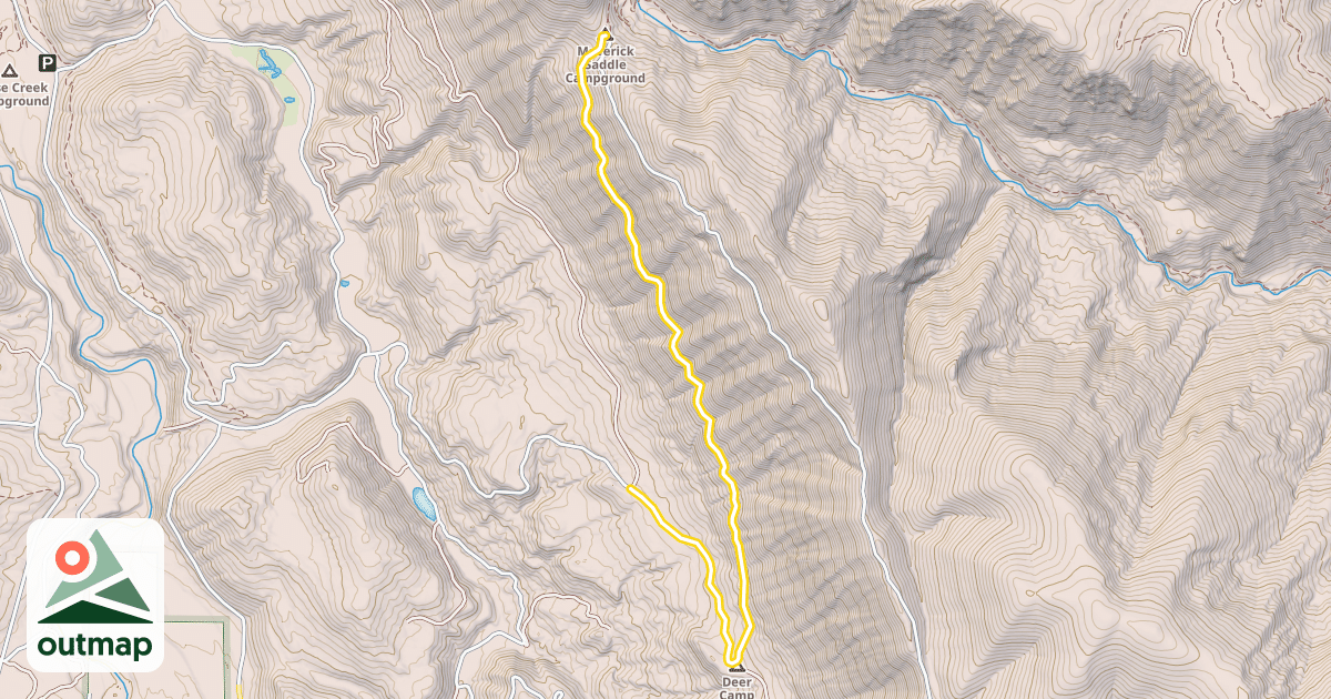 Map of Forest Road 6101