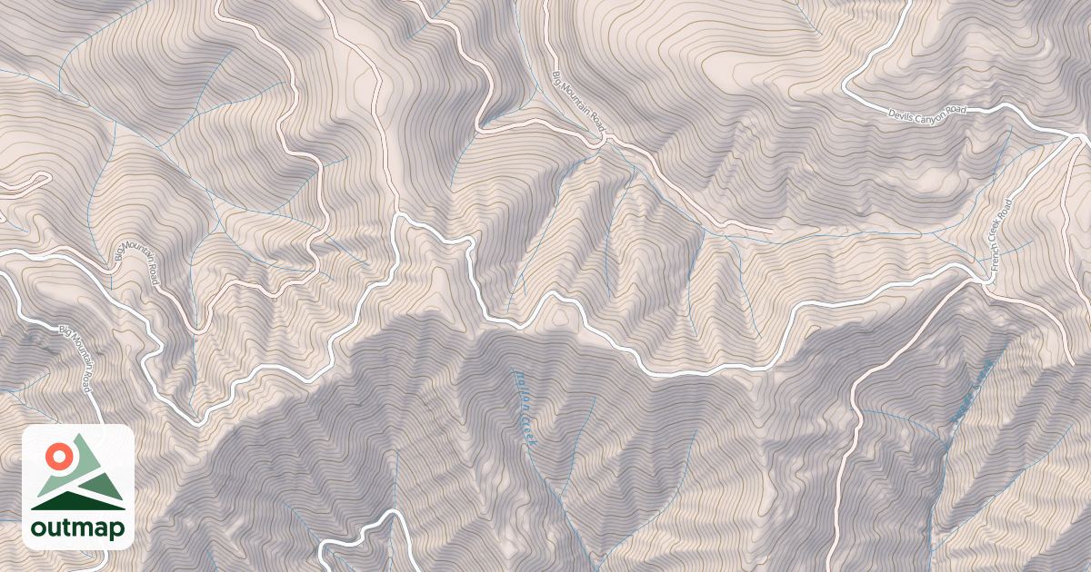 Map of BIG FRENCH CREEK