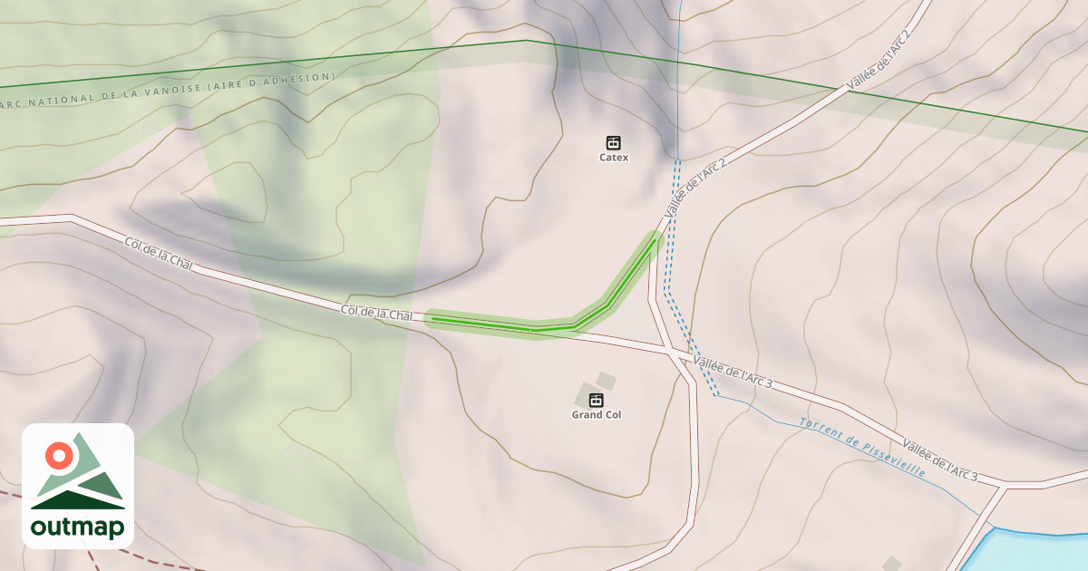 Map of Col de la Chal
