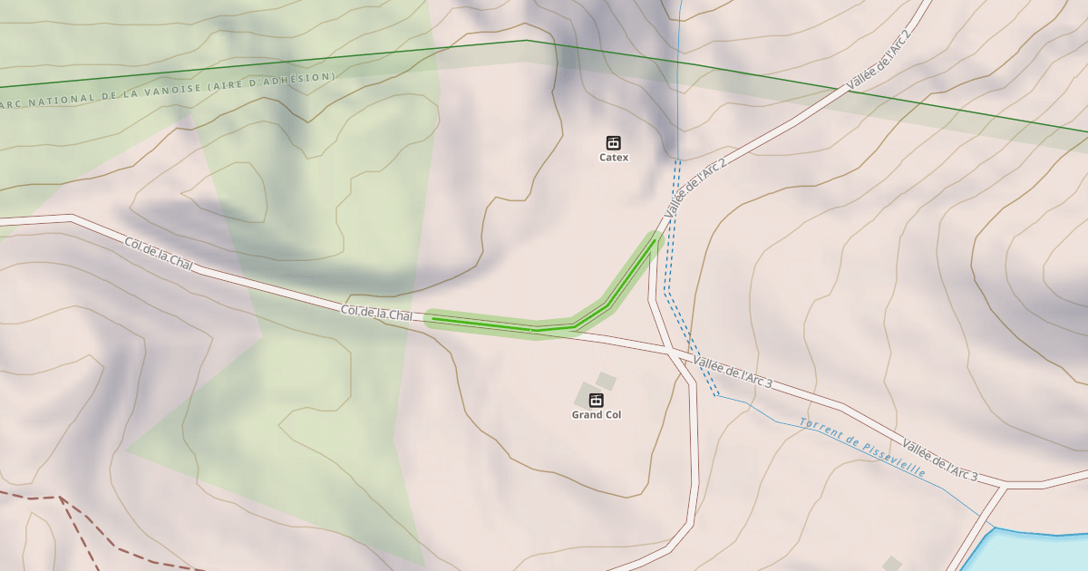 Map preview of Col de la Chal