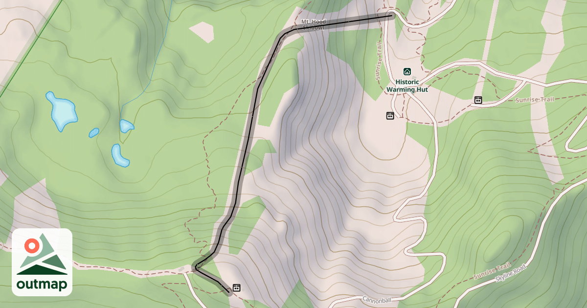 Map of Bob Strand's Downhill