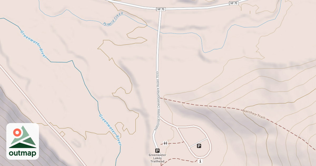 Map of GREENWATER LAKES TRAIL