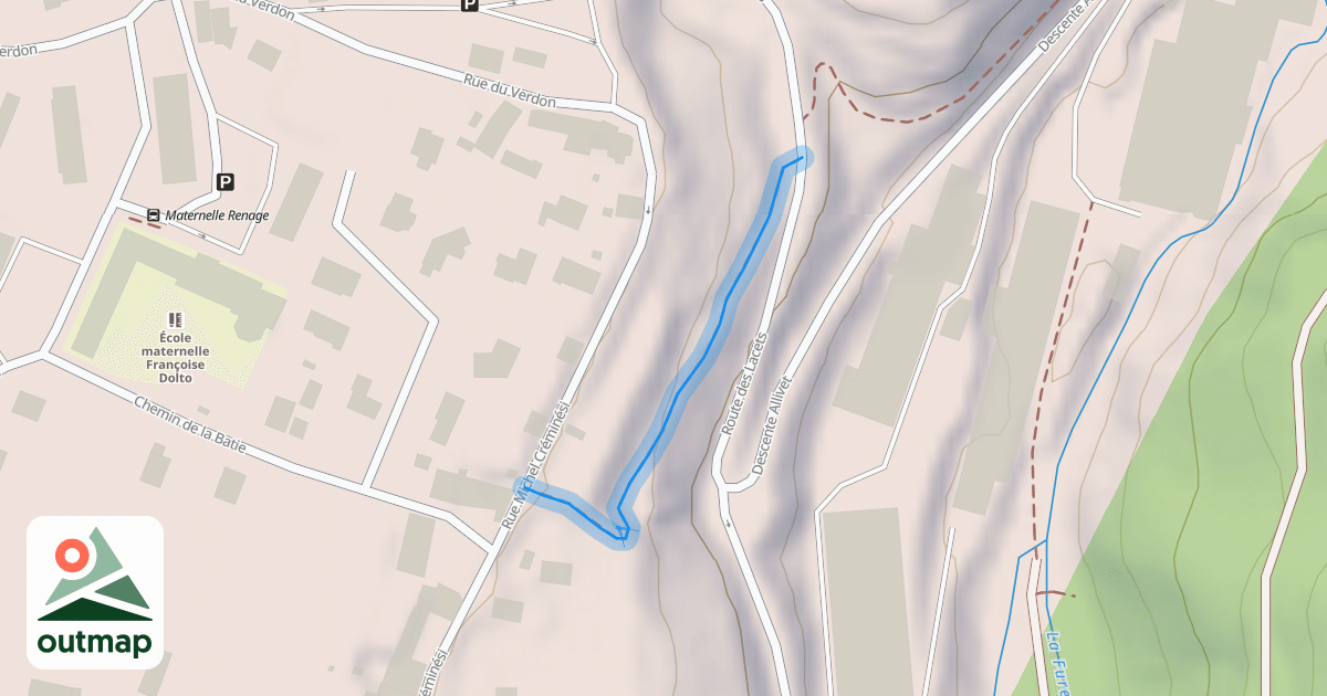 Map of Sentier des Jardins