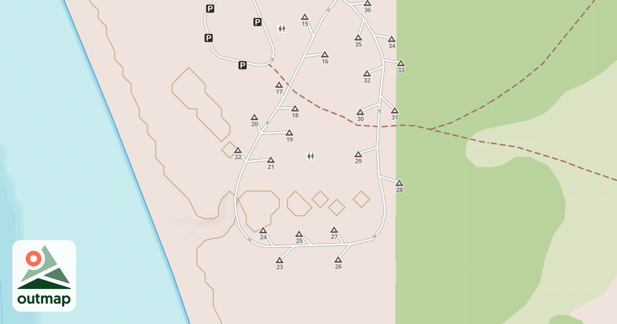 Map of NEVADA BEACH CG SPUR C