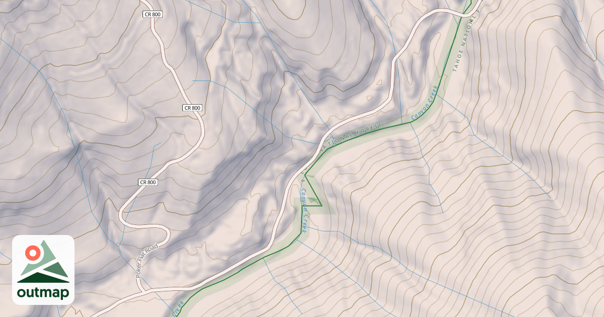 Map of CANYON CREEK