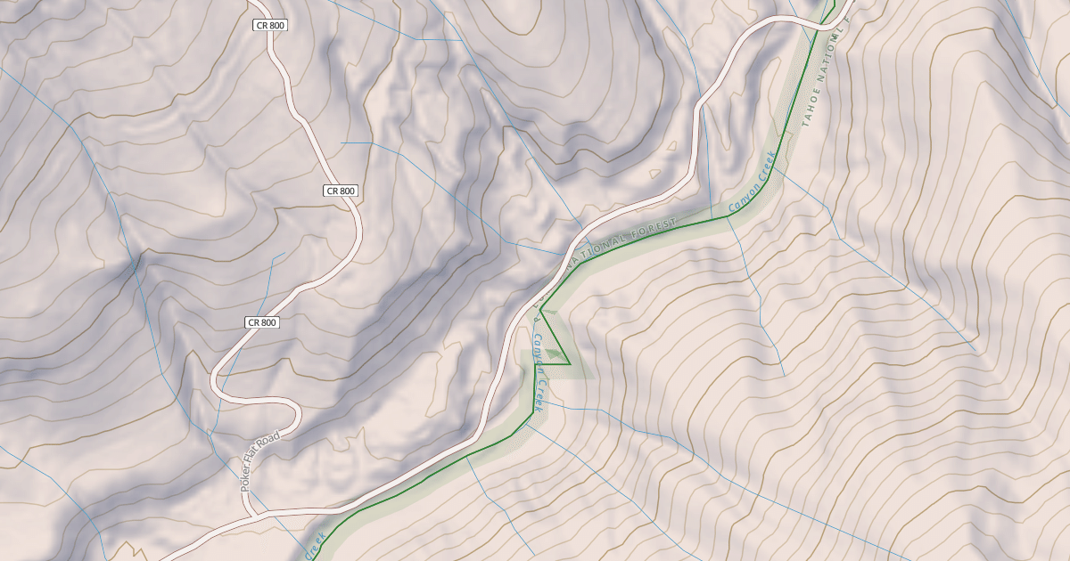 Map preview of CANYON CREEK