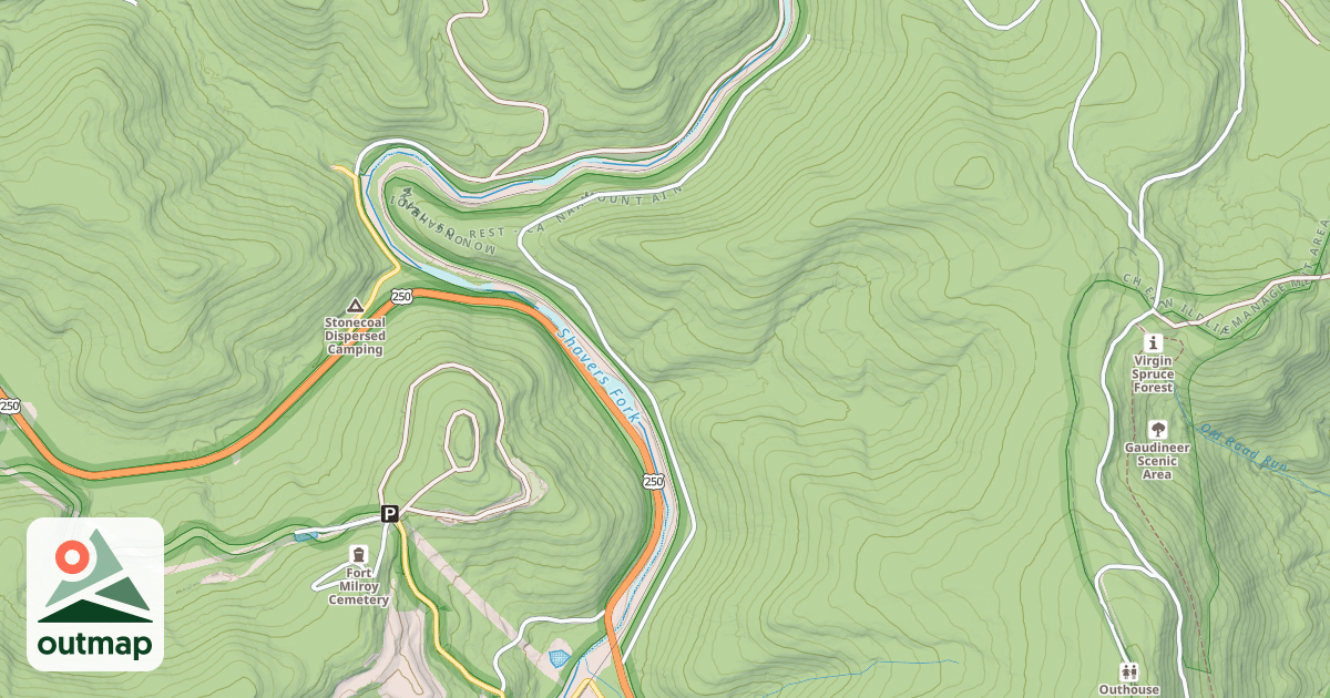 Map of CHEAT BRIDGE