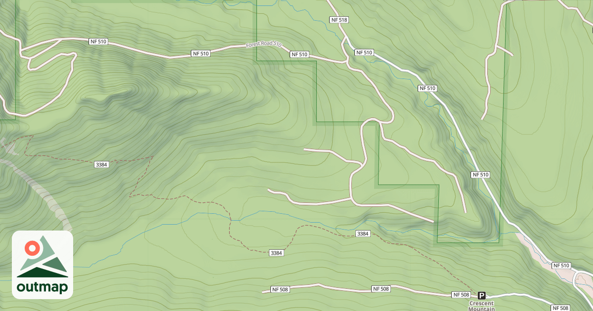 Map of CRESCENT CREEK RD