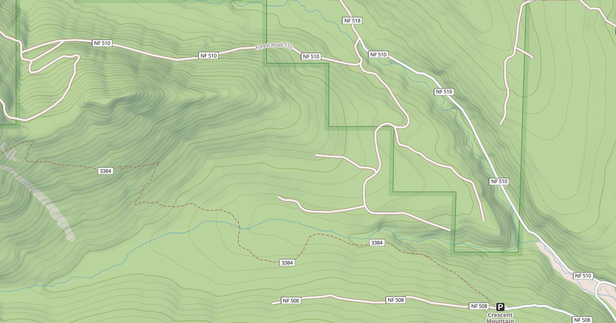 Map preview of CRESCENT CREEK RD