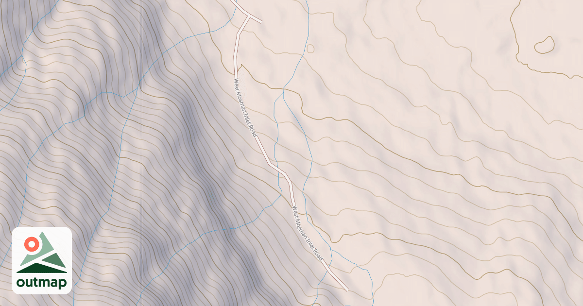 Map of WEST MOSMAN INLET