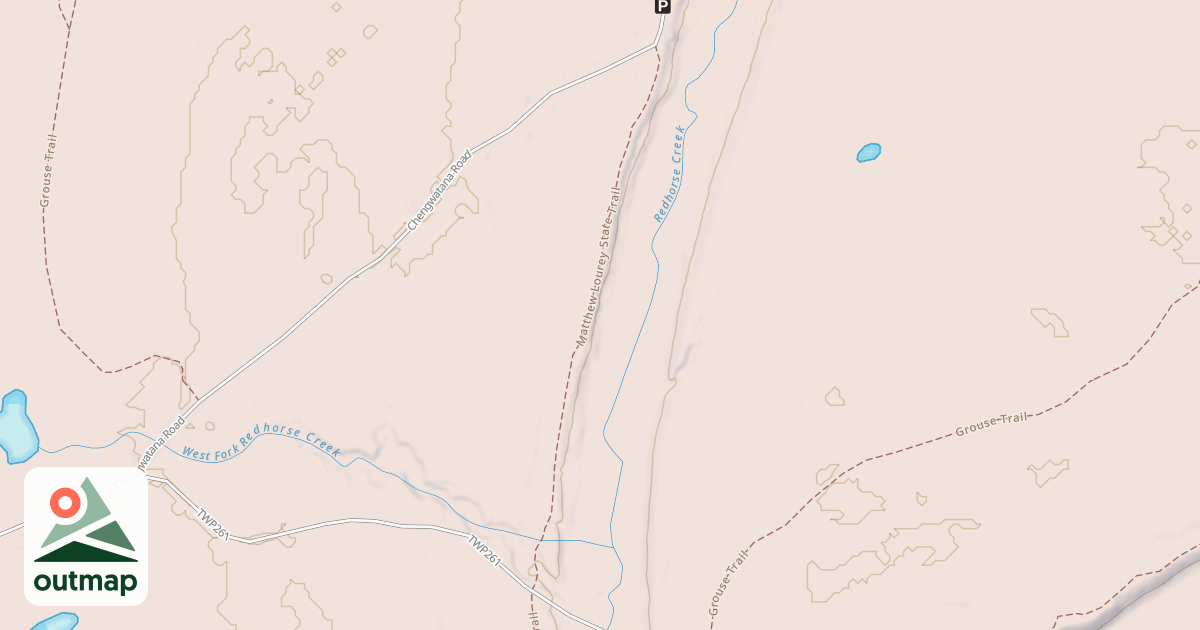 Map of Matthew Lourey State Trail