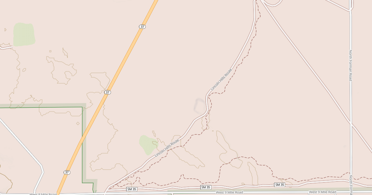 Map preview of Lincoln Hills Motorcycle Trail