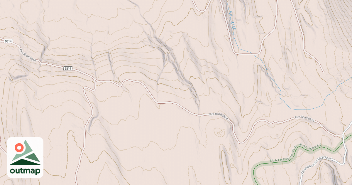Map of Holland Lake Snowmobile