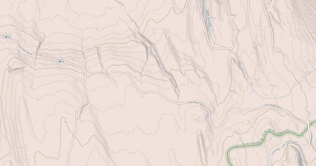 Map preview of Holland Lake Snowmobile