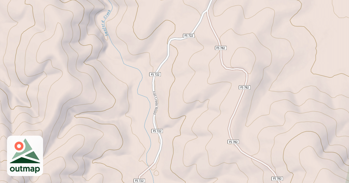 Map of FALL CREEK