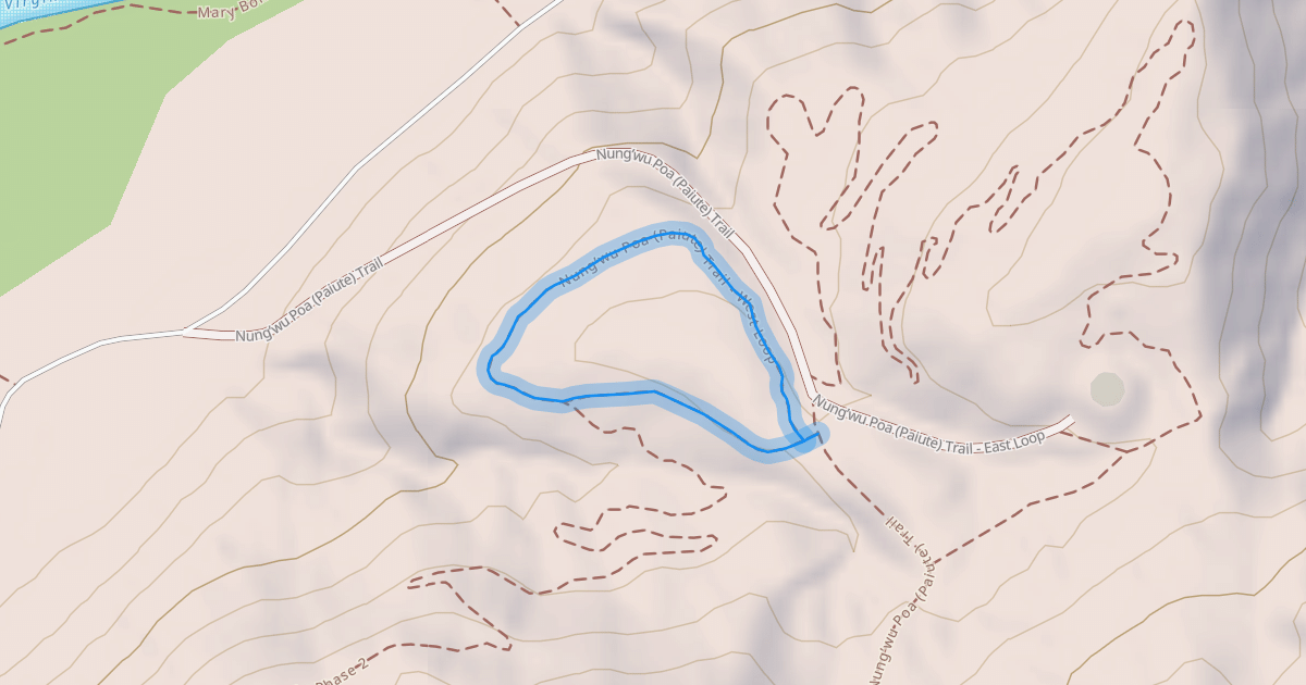 Map preview of Nung’wu Poa (Paiute) Trail - West Loop
