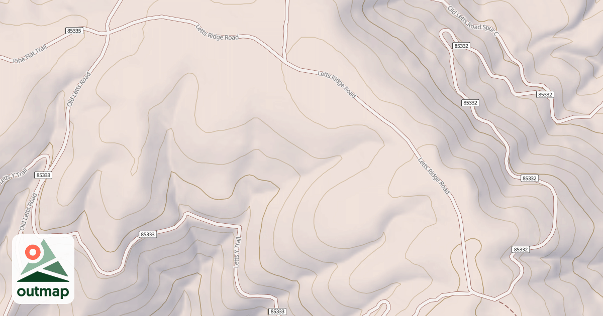 Map of LETTS RIDGE