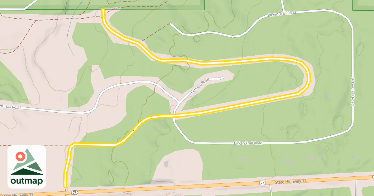 Map of Birkebeiner Trail