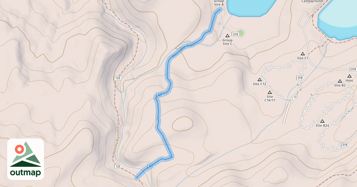 Map of Box Lake Trail