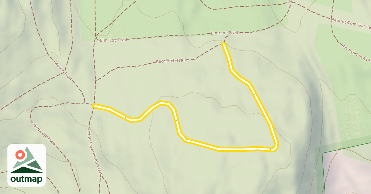 Map of Red Pine Trail