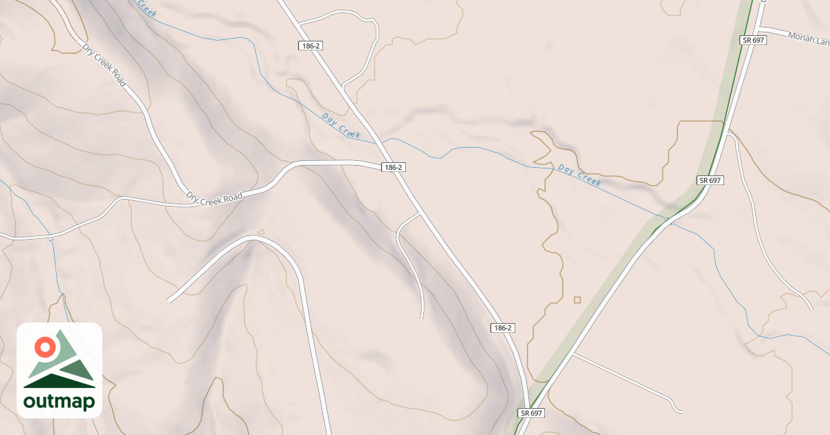 Map of BLACK HORSE GAP  EAST