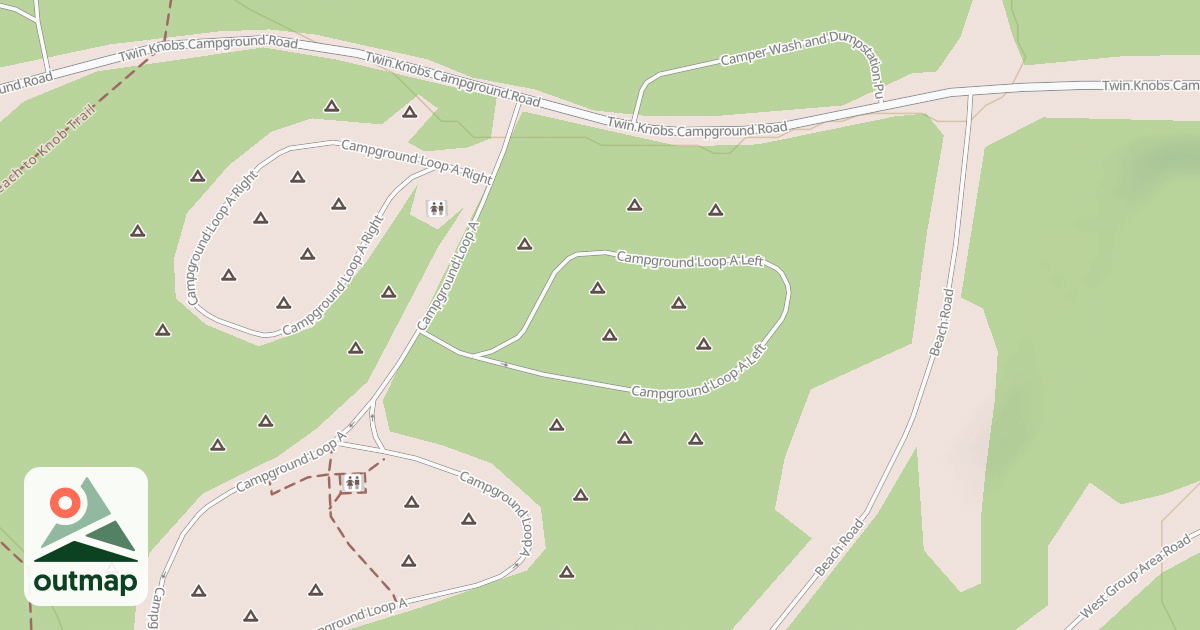 Map of SITE 2-CAVE RUN