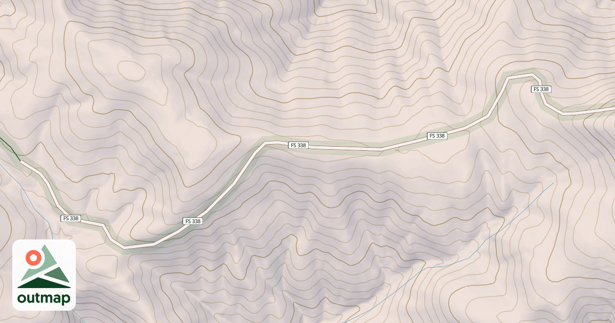 Map of STANLEY GAP (RICH MOUNTAIN)