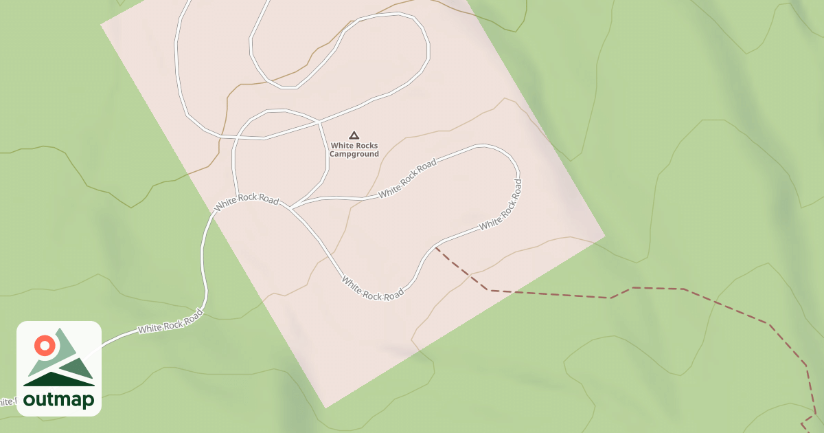 Map of WHITE ROCKS BR. A