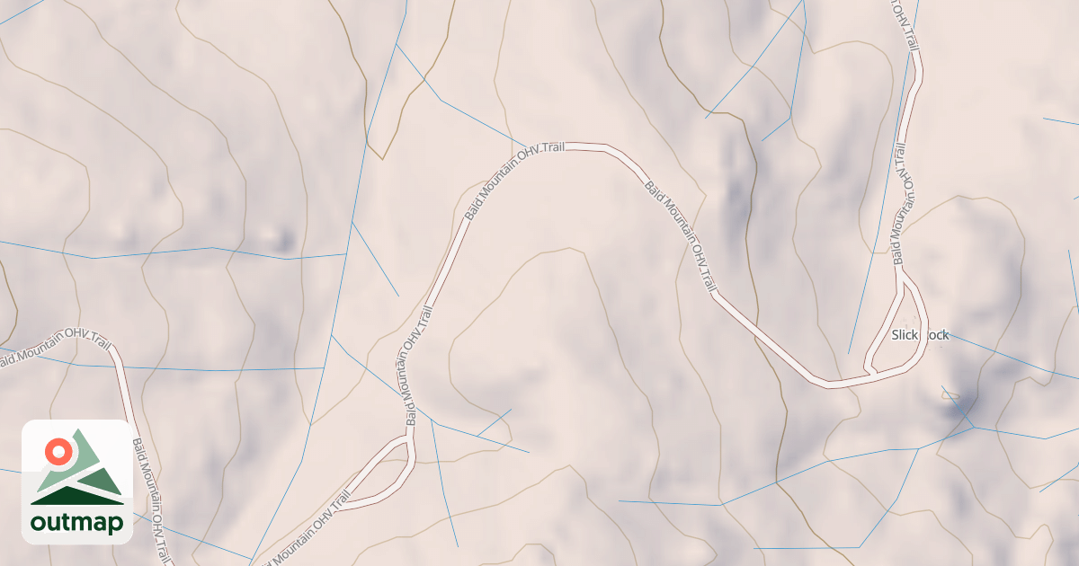 Map of Bald Mountain T9