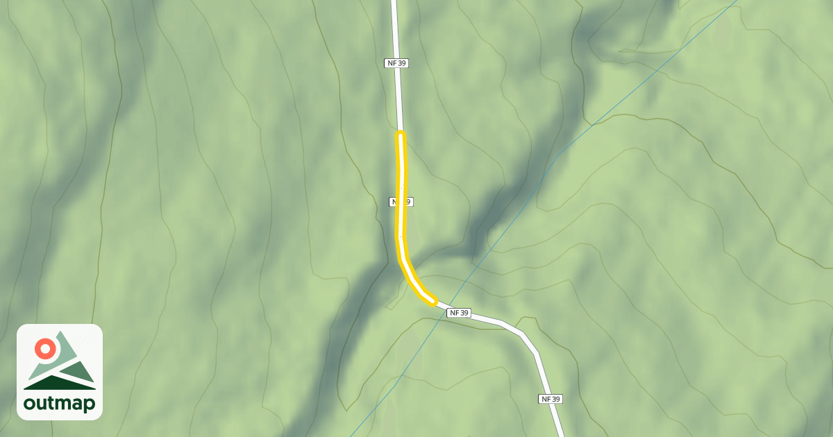 Map of Glacier Creek Road
