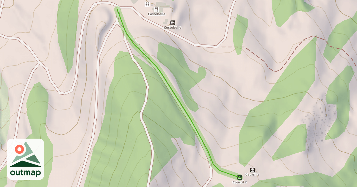 Map of Liaison Costebelle