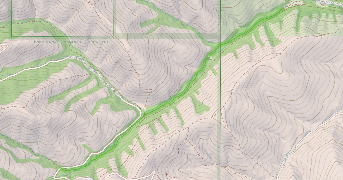 Map preview of Yellow Fork West Trail