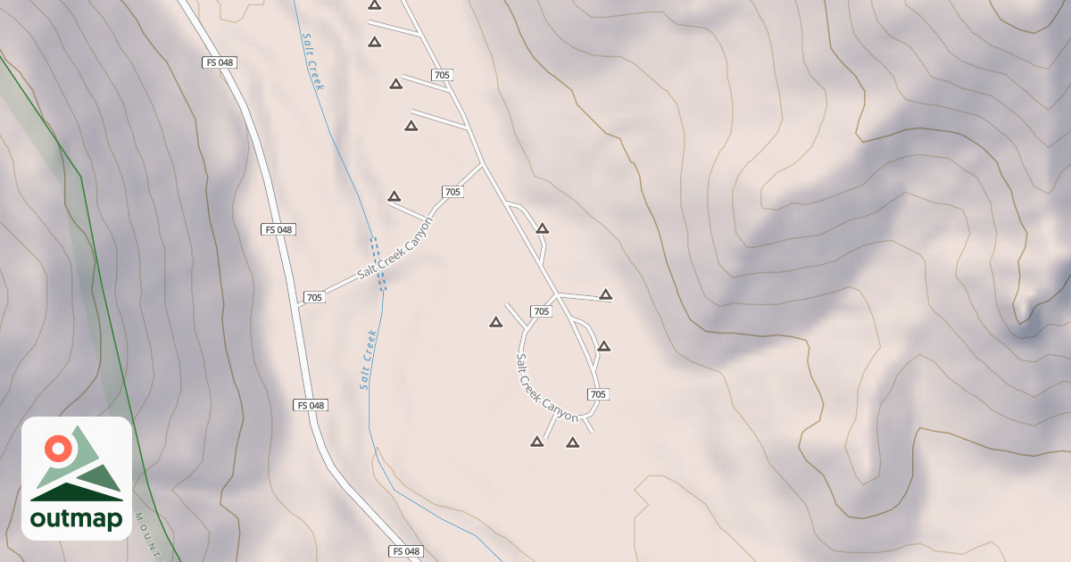 Map of COTTONWOOD CG LOOP A