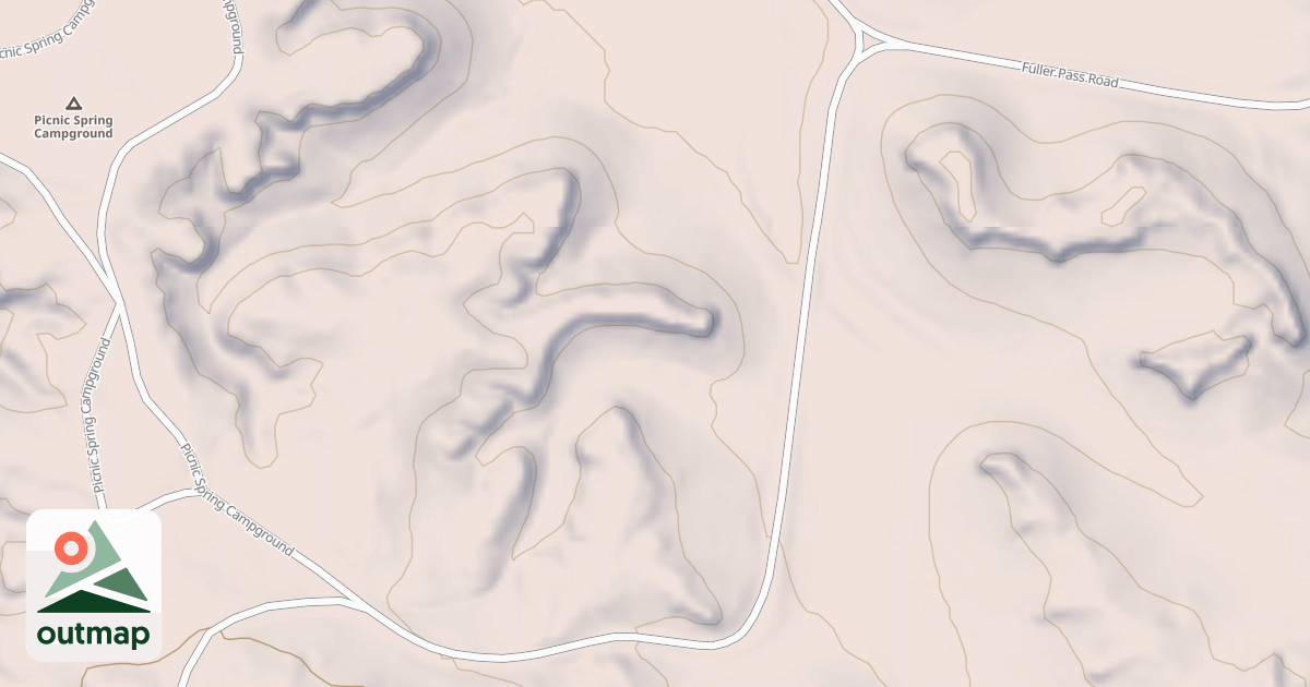Map of PICNIC SPRING RD