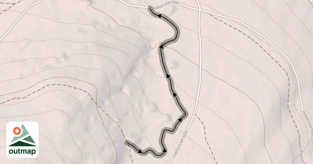 Map of Hard Luck Trail