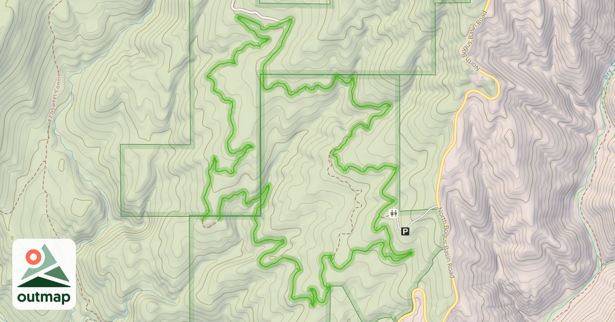 Map of Hawkins Reserve Loop