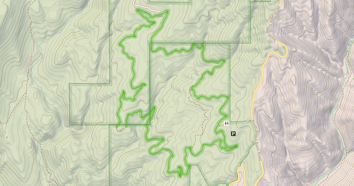 Map preview of Hawkins Reserve Loop