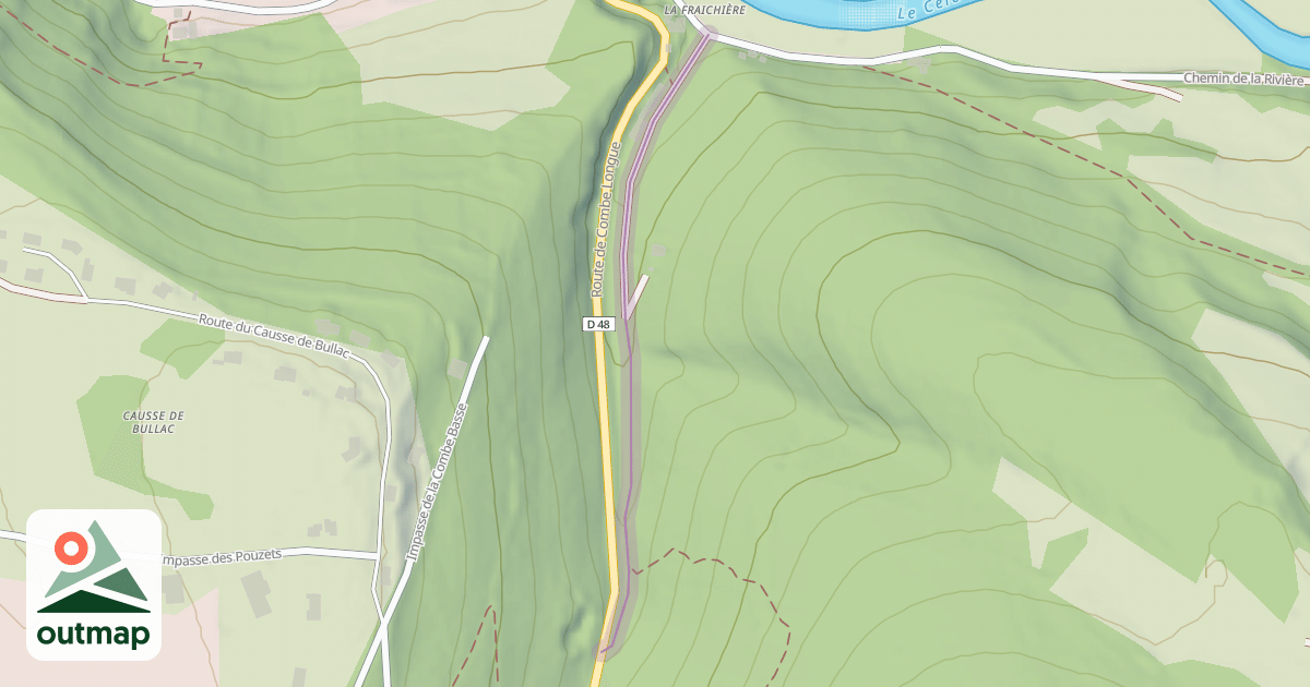 Map of Chemin de la Fraîchière au Mas