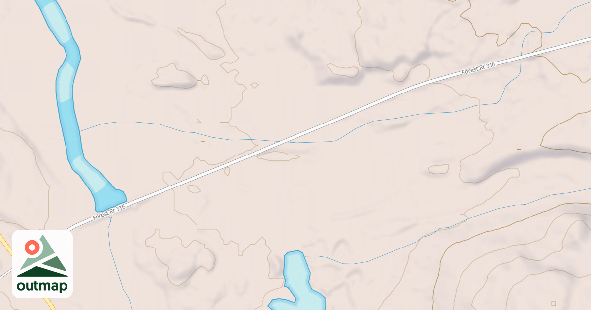 Map of CUCUMBER LAKE
