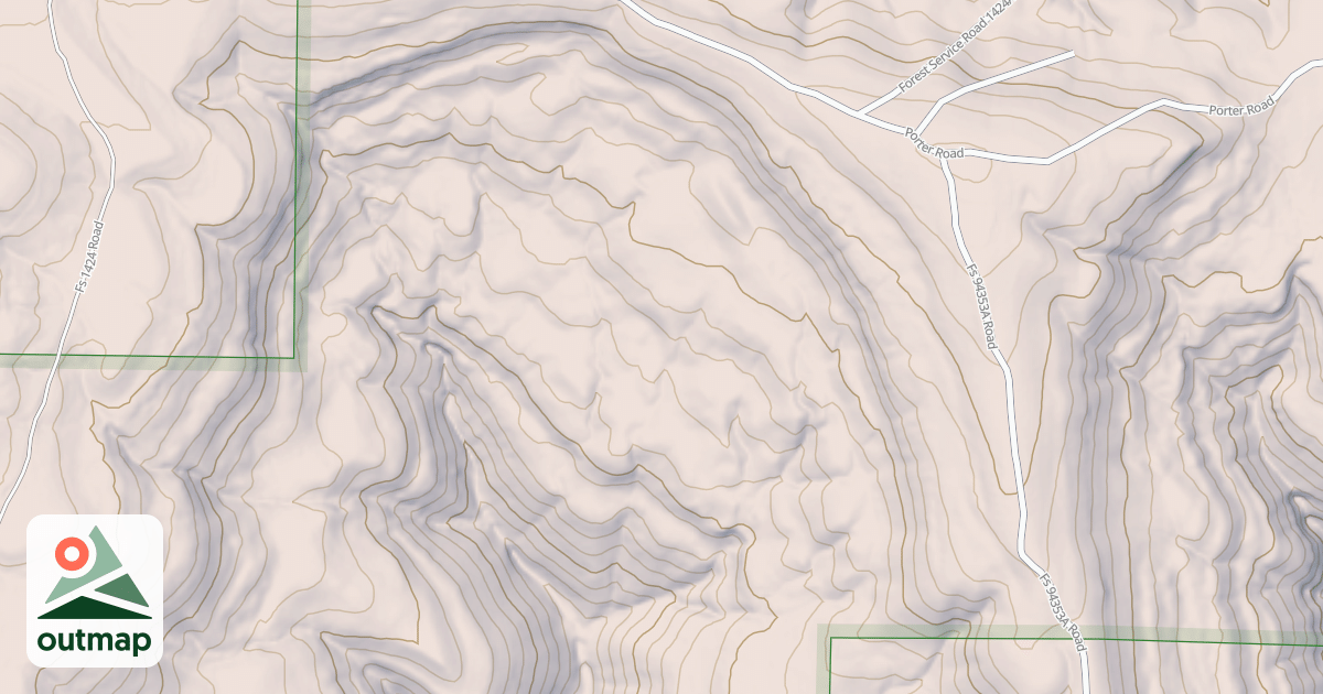 Map of USFS Motor Vehicle Use Map Roads {D323EA28-CA9C-45CC-9879-D180B8F36703}
