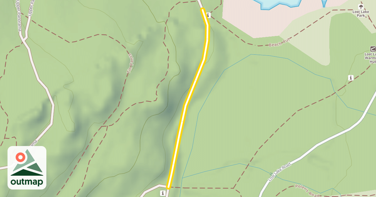 Map of Lost Lake Trail